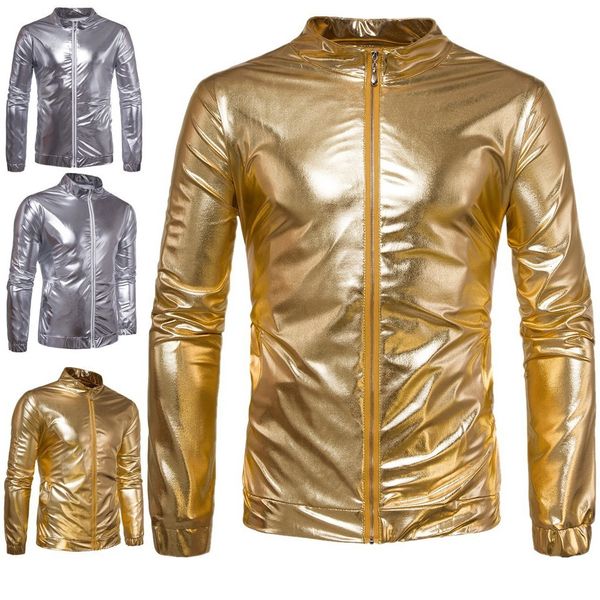 

nightclub gold pin chamarras men reloj queleto jacket