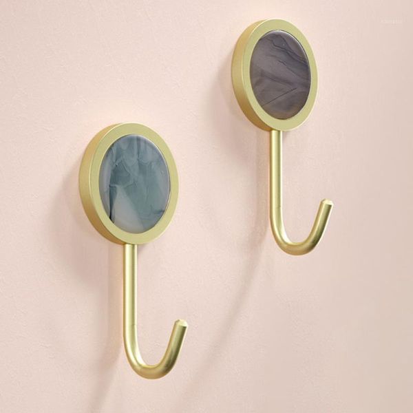 

dooroom brass hooks shell nordic bathroom indoor wall clothes hooks wall hanger self adhesive jewelry home decor1