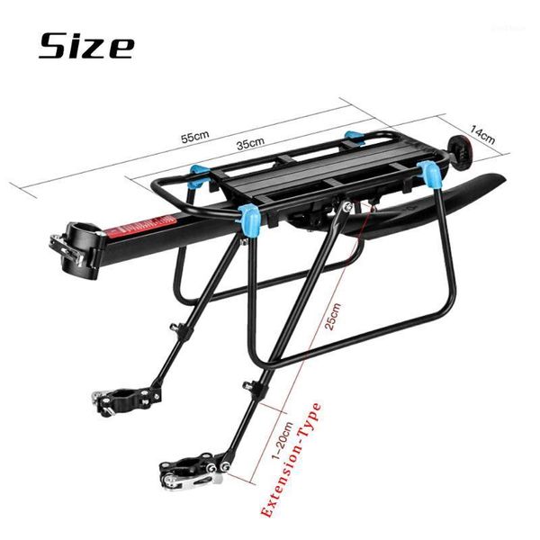 

75kg bicycle luggage carrier cargo load rear rack road mtb shelf cycling seatpost bag holder stand1