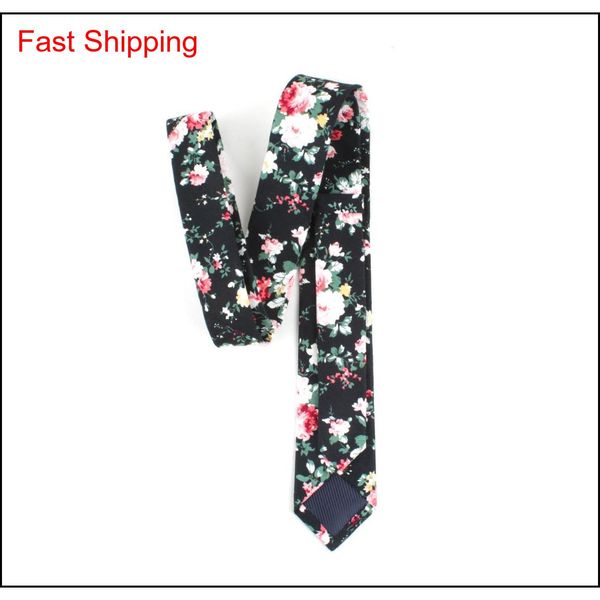 

skinny ties men's cotton printed floral necktie,wedding qylthd queen66, Blue;purple