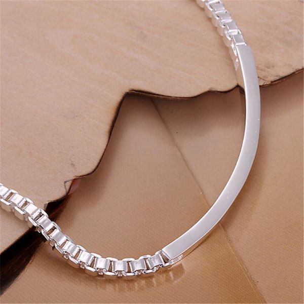 

beautifully straight box aberdeen silver color bracelets new listings fashion jewelry christmas gifts h bbyzpu, Black