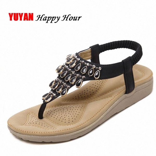

new 2019 summer shoes women beach flip flops fashion women's sandals ladies brand shoes plus size 41 soft comfortable zh2246 #tz17, Black