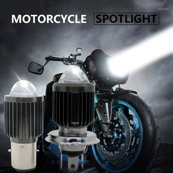 

h4 led white yellow motorcycle headlight led ba20d moto bulbs super bright motorbike head lamp scooter accessories1