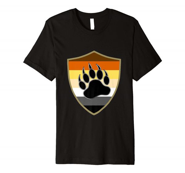 

cool gay bear pride pride shield bear paw premium t-shirt sport hooded sweatshirt hoodie