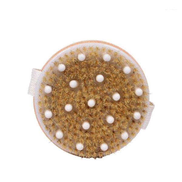 

dry / wet body brush -clear dead skin cells while reducing cellulite and toxins - natural bristles for better exfoliat1