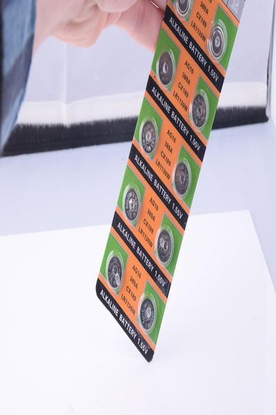 

10 шт. / пакет ag10 lr1130 389 кнопка sr1130 батареи 189 lr54 cell celline alkaline аккумулятор 1.55v sr54 389 189 для часовых игрушек удале, Bronze;slivery