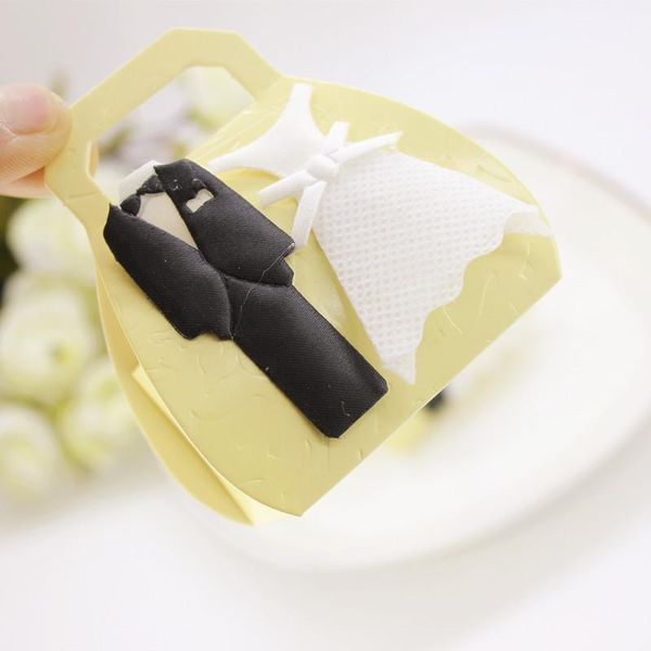 

gift wrap 12pcs non-woven wedding groom bride accessories creative candy box party favors handbag packaging paper boxes1