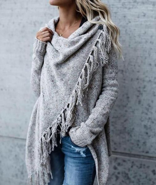 

fashion tassels women sweater autumn knit solid knitwear casual knitted sweater long sleeve knitting shirt women clothing1, White;black