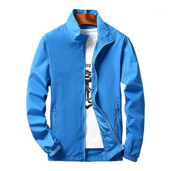 

windbreaker jacket men 2021 summer new men jacket fashion solid thin moleton masculino light weight outwear, Black;brown