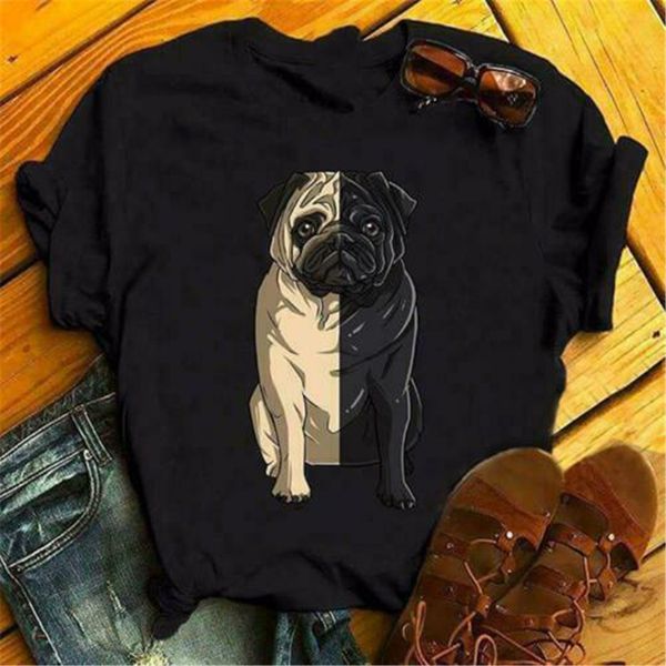 

pug in black & white dog lover men t-shirt cotton s-3xl summer tee shirt sport hooded sweatshirt hoodie