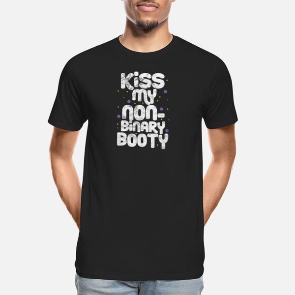 

kiss my non-binary booty designers graphic t shirt cute hiphop latest tracksuit hoodie sweatshirt