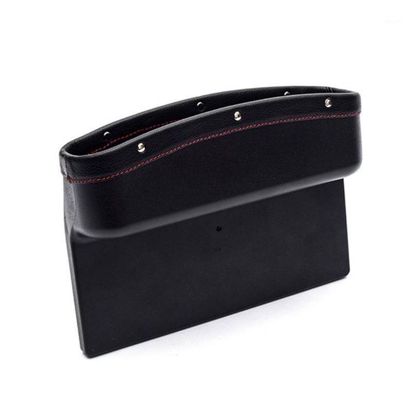 

cosmetic bags & cases portable car seat pockets pu leather console side organizer filler with non-slip mat storage container1