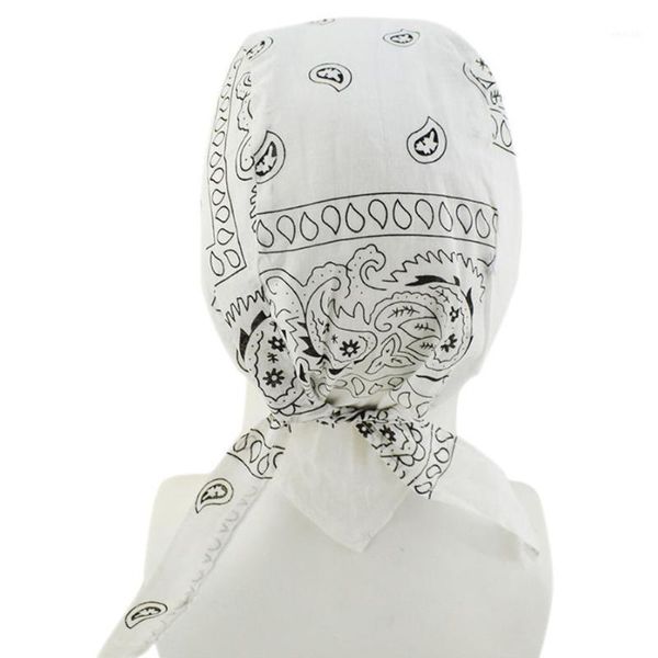 

biker cycling fashion print costume daily outdoor lightweight polyester running head wrap1, Black