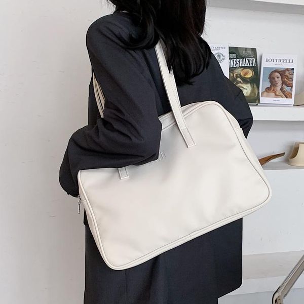 

japanese style shoulder bag for women new korean fashion college ins large capacity underarm bag ladies chic tote books handbag
