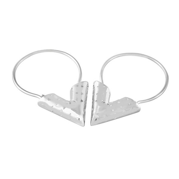 

2020 fashion stainless steel jewelry wholesale designer earrings fashion accessories flower jewelry gold hoop earrings, Golden;silver