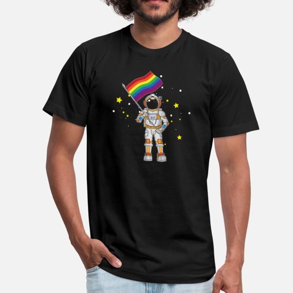 

lgbt gay pride astronaut with rainbow flag designers graphic t shirt customized horror plus size tracksuit hoodie sweatshirt