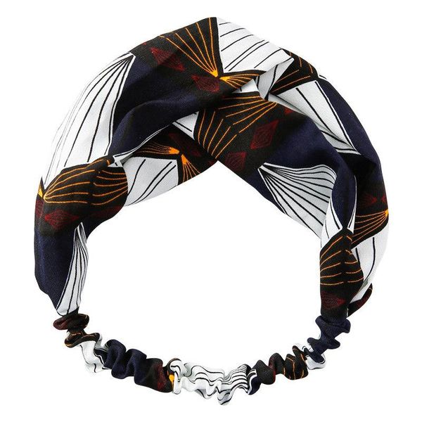 

sohot boho ins печатный крест упругие женщины hairbands прическа wash лица макияж йога шелковый multicolor волос украшения ювелирных изделий, Black;white