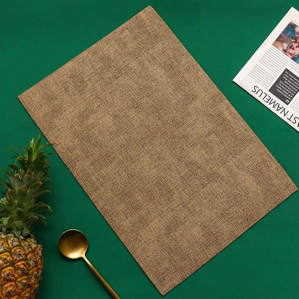 

4 6pcs waterproof high end leather placemat oil proof heat insulation cloth pattern imitation dining table decor leather mats h wmtrxg