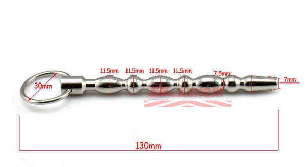 NXY Kateterler Sesler Küçük Üretral Boncuk Sesler Çubuklar Paslanmaz Çelik Penis Fiş Takma Ses Dilatörler Erkekler Için Seks Oyuncakları Chastity 1209