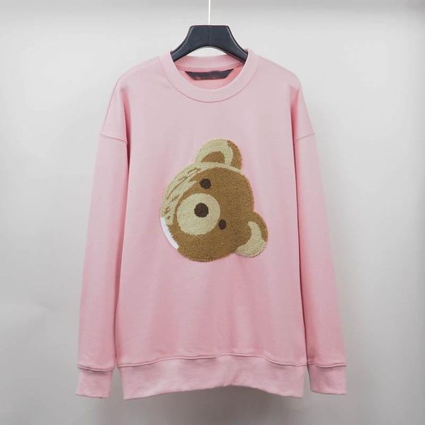 

2021 fashion fall winter men's hoodie broken bear sweatshirt teddy bear fashion terry explosion sweater style men and women size s-xl, Black