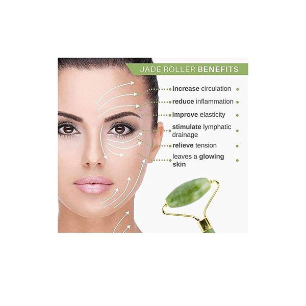 

1pcs natural jade anti aging beauty face-lifting massager double-headed jade roller anti face eyes neck body winkles mut jllxud