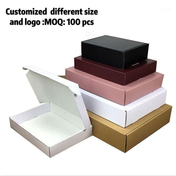 

gift wrap 10pcs/lot paper box brown cardboard handmade soap white craft kraft black packaging jewelry1