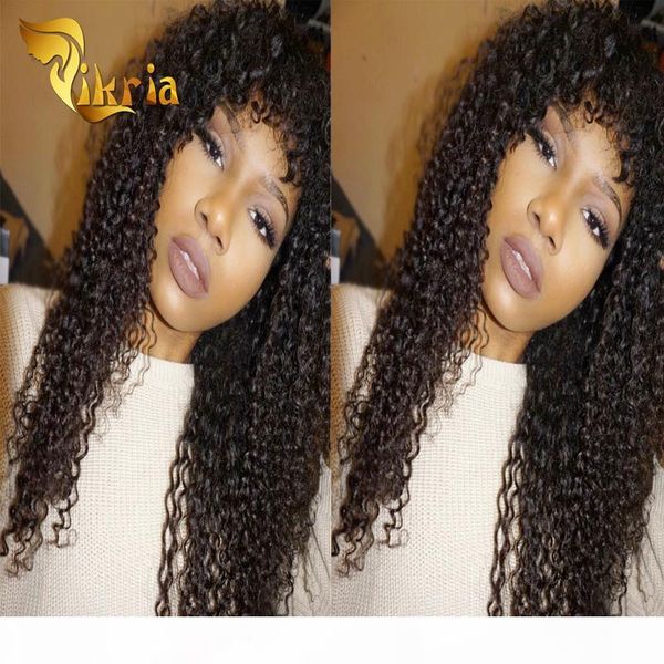 

malaysian peruvian virgin human hair kinky full lace front wig with adjustable straps brazilian human hair full lace wigs, Black;brown