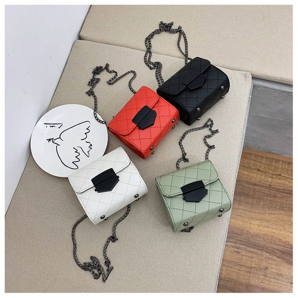 

women's mini bag 2020 new chain bag messenger small square lock shoulder