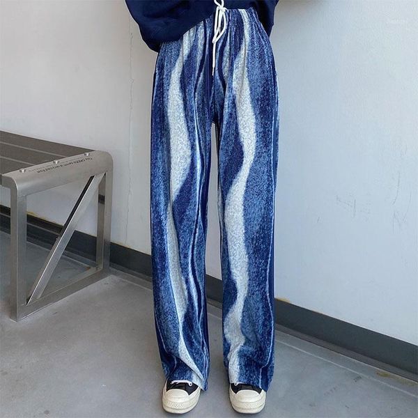 

2020 new autumn high waist loose long trousers casual wide leg pants womens (x1653)1, Black;white