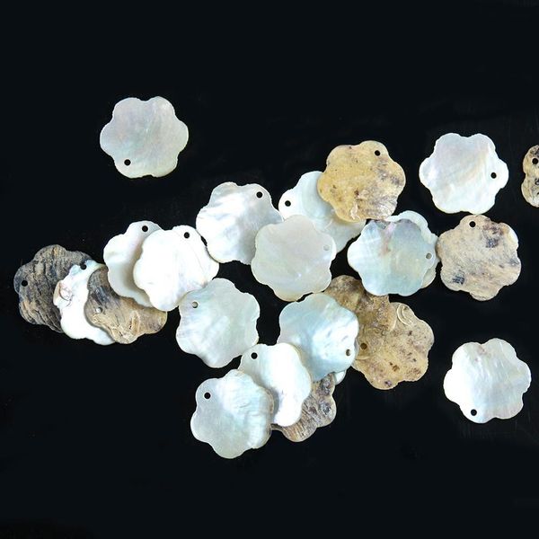 

10pcs lot flowers shells nautical seashell pendants diy jewelry sea shells hanging ornament party beach wedding decorations h wmtpnh