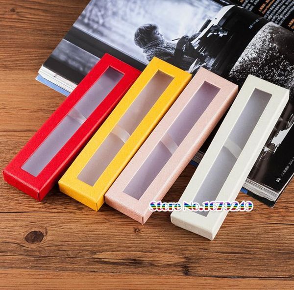 

paper pen pencil box case. wedding gift can paper pen box with clear window, display boxes 100pcs/lot1