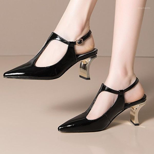

dress shoes high heels women pumps party wedding woman t-strap quality sandals1, Black