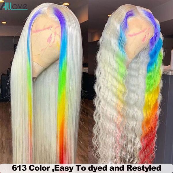 

613 lace front wig 1b/613 ombre human hair wig body wave lace front wig 13x4x1 blonde frontal wigs colored human hair wigs, Black;brown