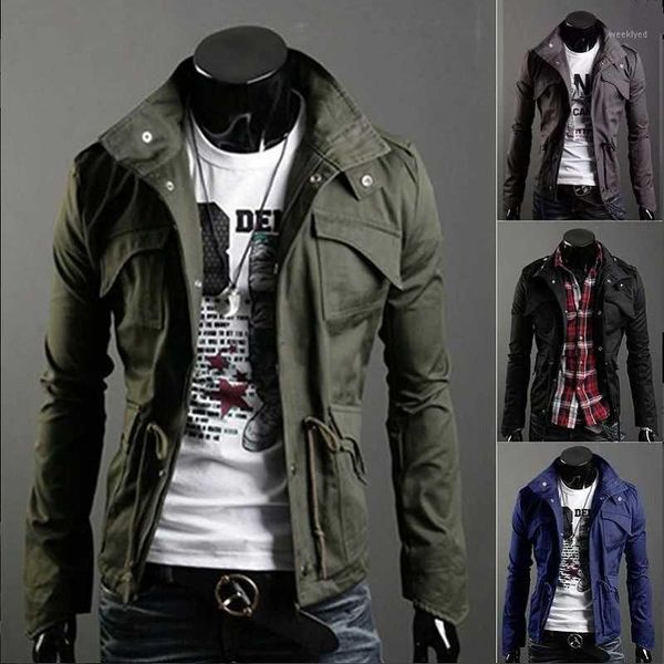

2020 jacket men spring autumn cotton windbreaker pilot coat men's bomber jackets cargo flight jacket male clothes1, Black;brown