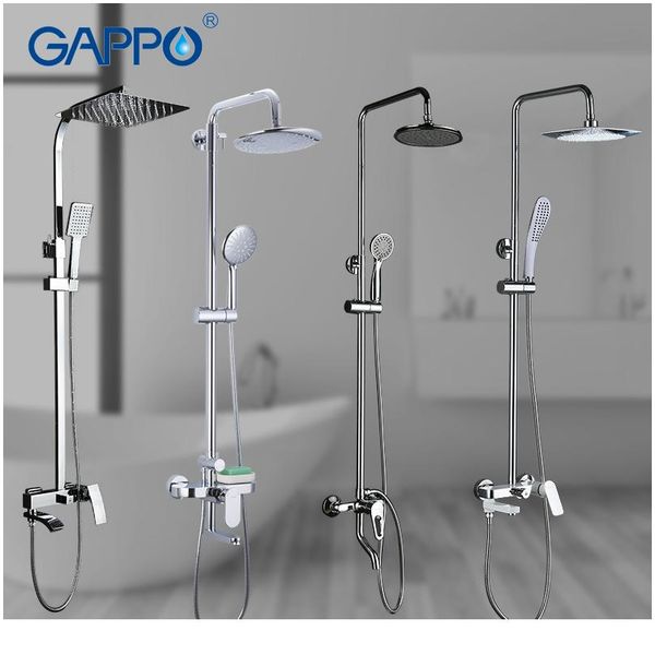 

gappo душевая система для душа ванная комната для душа душевая крана с ванной для ванны для ванны для ванны набор водопада душевая набор chr