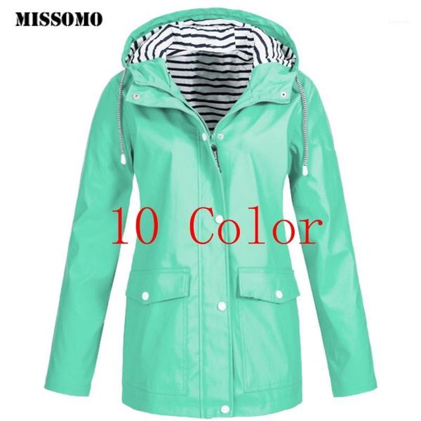 

missomo 5xl women 2020 winter women jackets coat warm solid rain jacket outdoor plus waterproof hooded raincoat windproof1, Black;brown
