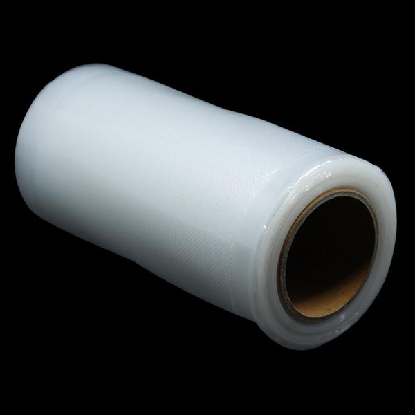 

3 rolls embossed nylon plastic vacuum packaging rolls food saving storage poly bag heat seal for vegetable fruits beans 8 sizes h jllyec