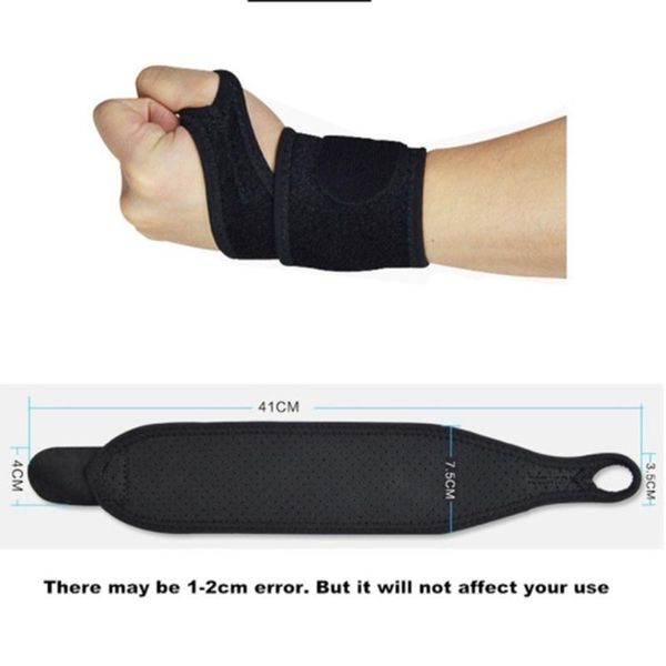 

adjustable wristband support joint brace reversible sports professional training hand weight lifting badminton tennis wristbelt, Black;red