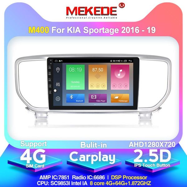 

mekede android 10 2.5d ips screen 4+64g car gps navigation radio player for kia sportage 4.2 ql kx5 2021 2021 octa core dsp wif car dvd