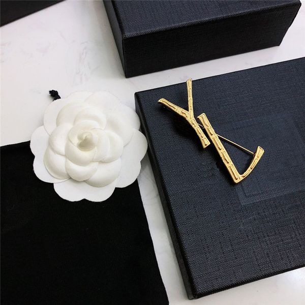 

luxury designer brooch jewelry classic pin for suit dress letter jewellry gold broochs pins clothes ornament party, Gray