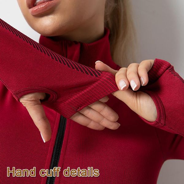 

2020 autumn high waist seamless zipper yoga set breathable quick drying fitness running sports outwork clothing gym women wmtink