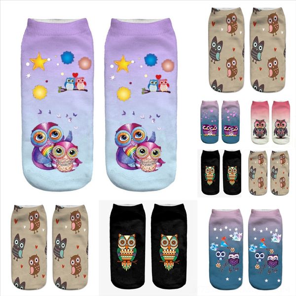 

fmhbz owl monkey animal print anti-slip baby warm winter terry socks for, Black