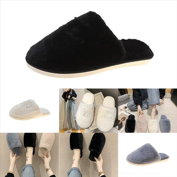 

5syqf new winter women non-slip floor home slippers home house slipper cute plush ball women indoor floor plush soft black cotton warm