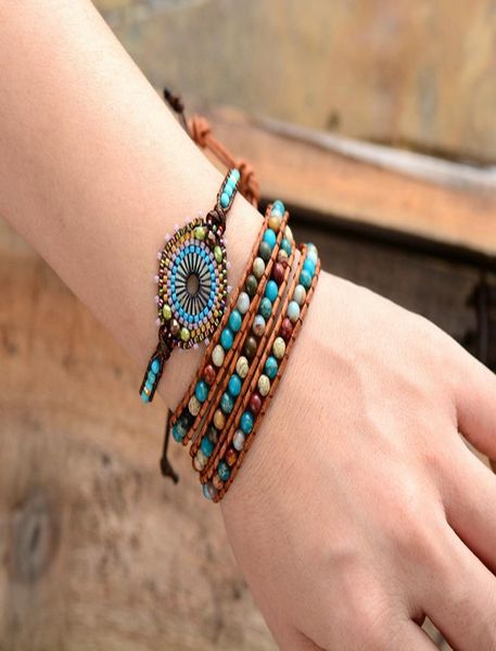 

new seed beads boho браслеты женщины природные камни из бисера тканые wrap браслет уникальный ручной friendship brcelets dropship jlldqd, Golden;silver