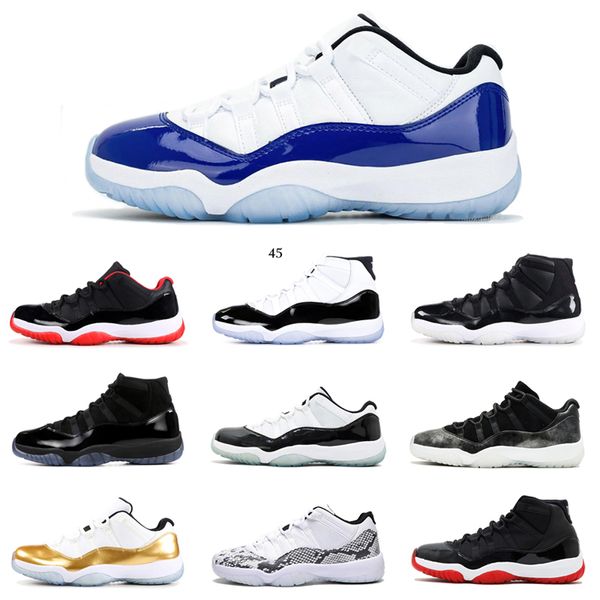 

concord blue men shoes 11 11s jumpman metallic silver low white bred cap and gown emerald mens trainer sports sneakers 5.5-13