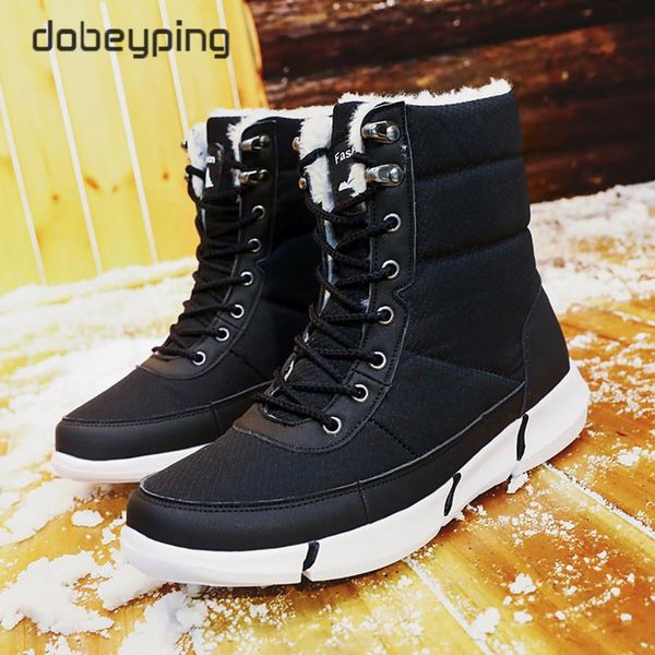 

new warm cotton women boots plush inside winter shoes woman fashion fur matin snow boots women platform mid-calf booties, Black