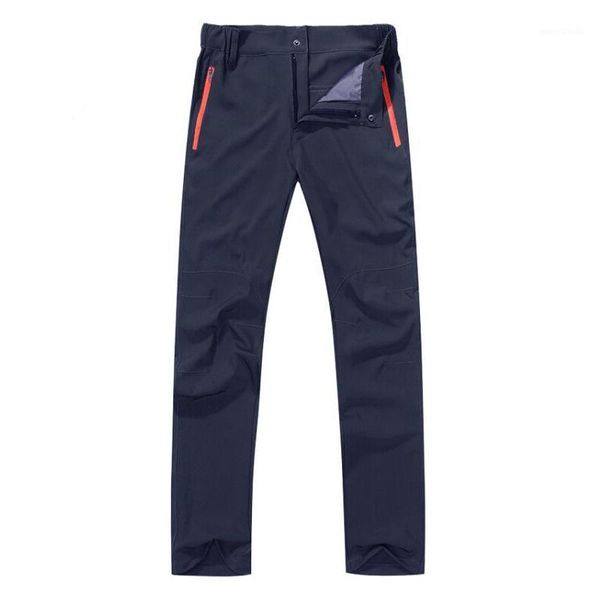 

men soft shell slim thermal trousers outdoor tactical cargo pants plain with pockets hiking climbing fishing sweatpants1, Black;green