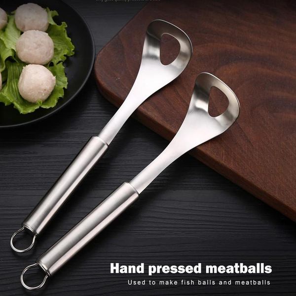 

stainless steel meat ball mould spoon convenient practical user-friendly design non-stick meatball maker kitchen bbyxdw