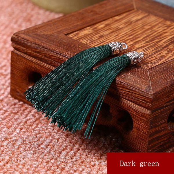 

50pcs mini metal cap tassels women earrings necklace jewelry decor accessories diy keychain fringe trim tassel crafts pendant h bbykxw