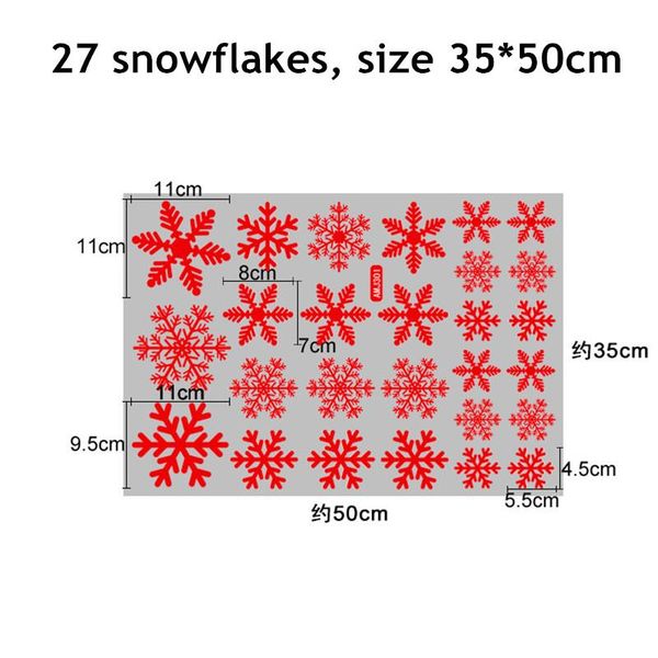 

2021 новый год diy с рождеством wall снежинка наклейки оконное стекло наклейки подарок xmas украшения для дома санта декор bbyaqt bwkf